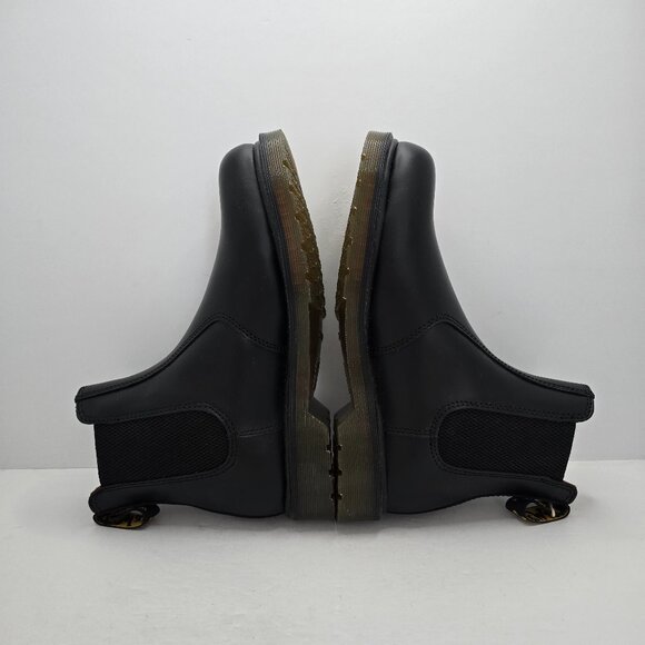 Dr. Martens | 2976 smooth black leather chunky slip-on Chelsea boots | WMS 9 - Picture 10 of 11